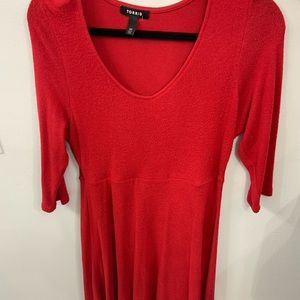 Torrid Sz 00 Soft Red Dress